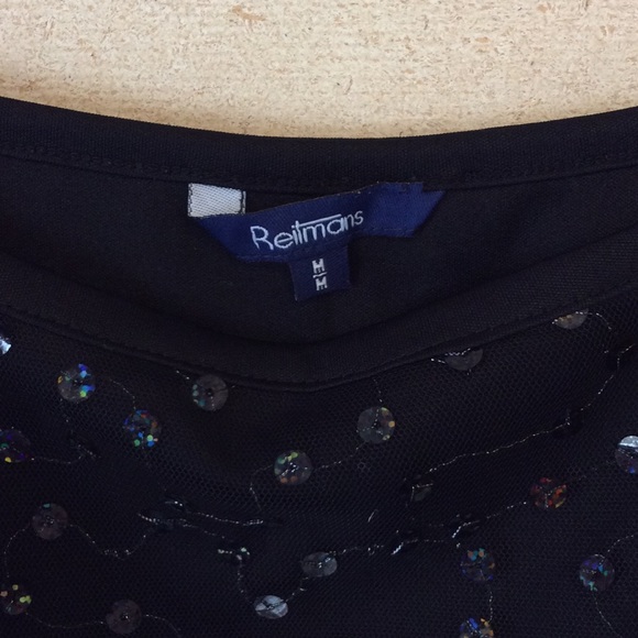 Vintage 90’s black sequinned spaghetti strap top - Picture 3 of 3